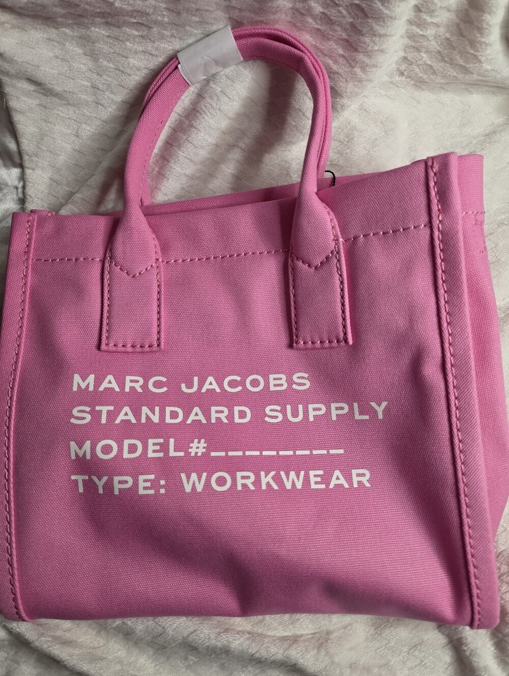 Marc Jacobs Standard Supply Workwear Petal pink canvas tote